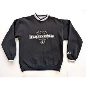 Vintage Oakland Raiders Sweatshirt Mens Medium Starter Classic Team Collection